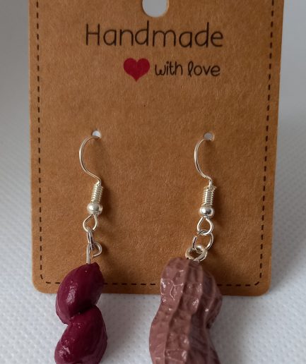 Pendientes cacahuete y cascara