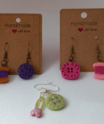 Pendientes Costura Botones